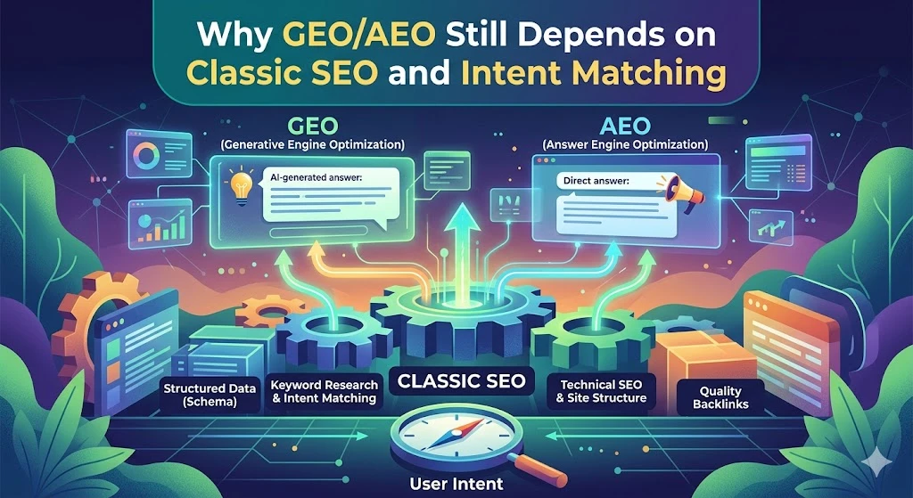 Why GEO/AEO Still Depends on Classic SEO and Intent Matching